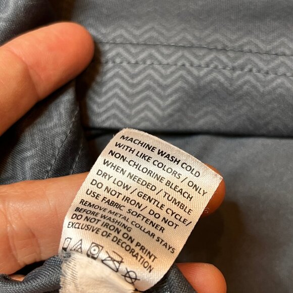 WHISTLING STRAITS Polo Shirt Mens Medium Performance Golf S/S Gray Pattern - Picture 14 of 15